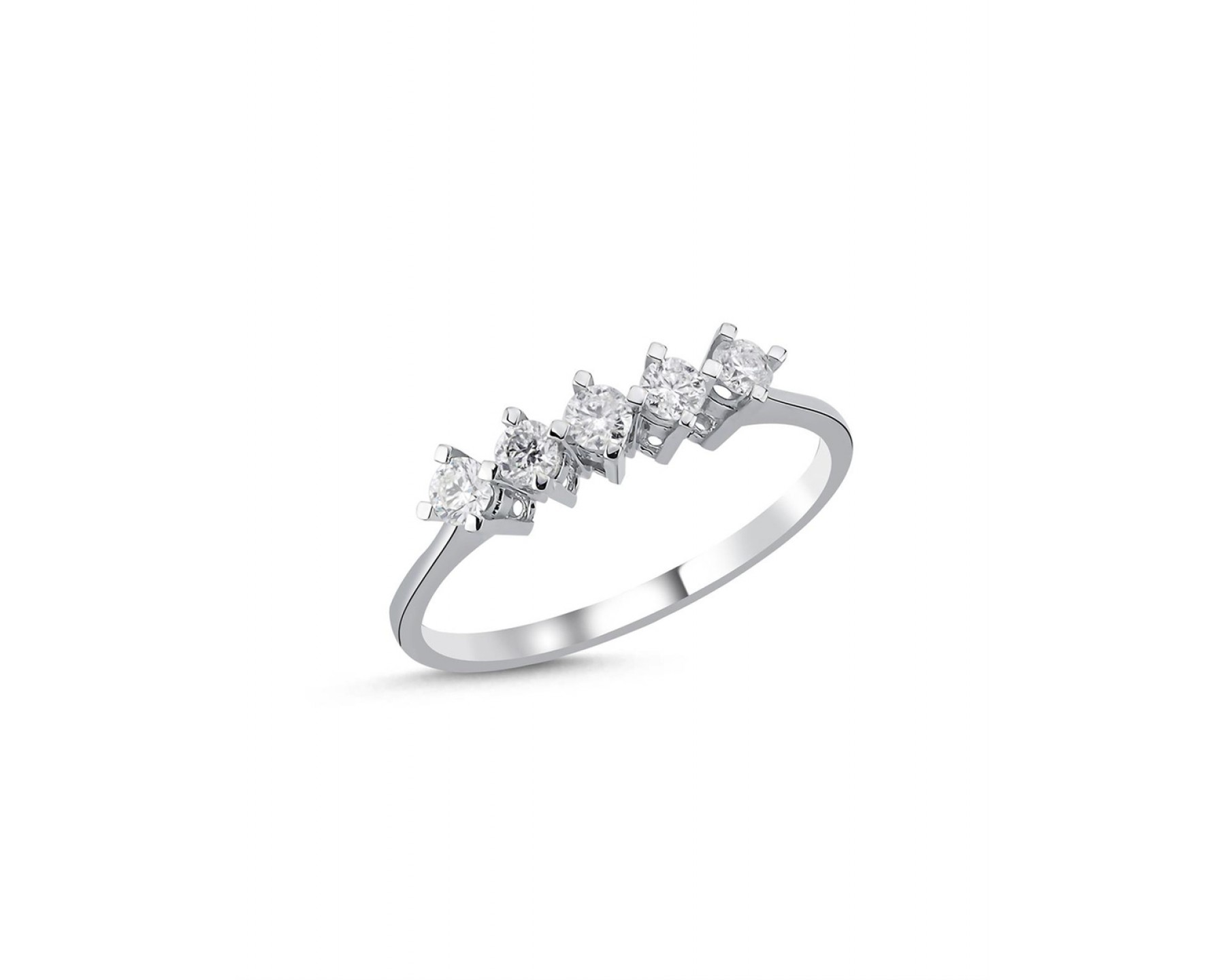 0,25 Karat Pırlantalı Beştaş Yüzük