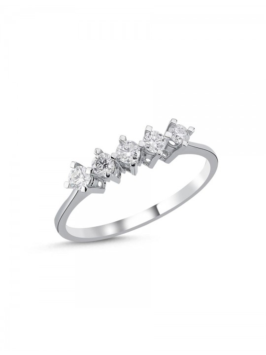 0,25 Karat Pırlantalı Beştaş Yüzük