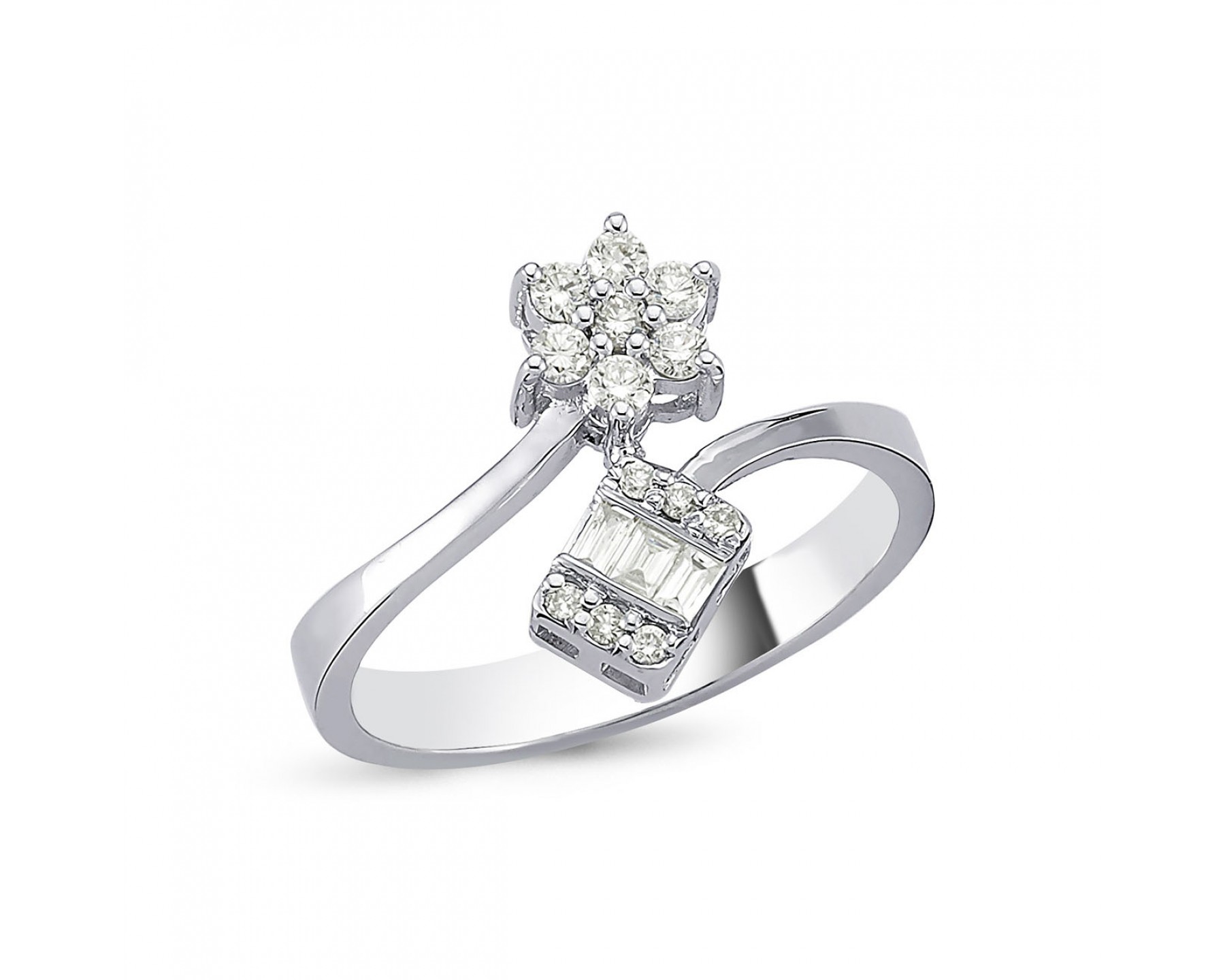 0,32 Karat Baget Pırlanta Yüzük